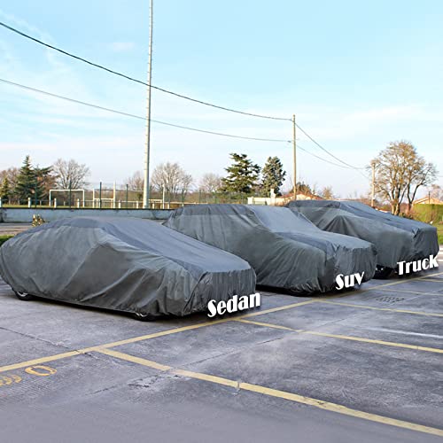 Xcar Ultra Light Waterproof Car Cover For Automobiles All Weather Protection, Windproof & Breathable, Fits Sedan Up To 228" #TOP5