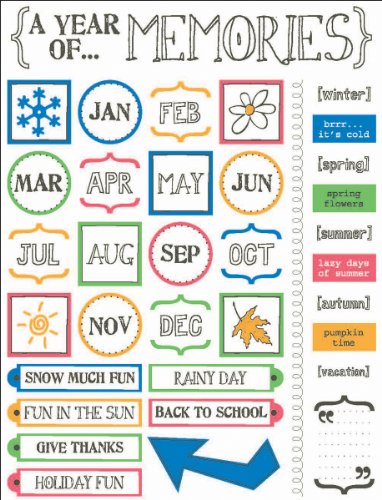 SRM Stickers Live Life Calendar Year