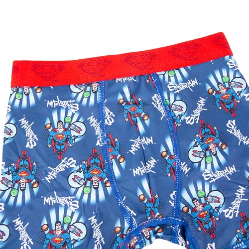 Superman Boys' Amazon Exclusive 7-Pack Athletic Boxer Briefs in Sizes 4, 6, 8 & 104