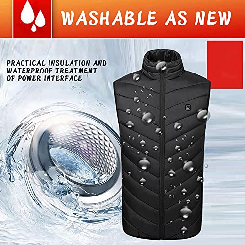 Heated Vest for Men Thermal Jacket Rechargeable Heated Jacket Sleeveless Down Jackets for Women Warm Outdoor Clothing3