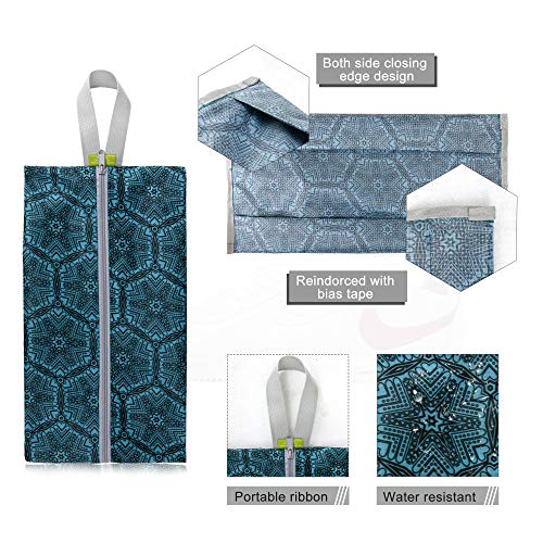 Beegreen Travel Essentials Shoe Bags For Travel Pack Of 6, Travel Shoe Bags For Men & Women Shoe Storage Organizer With Zipper Closure, Travel Accessories Vacation,Luggage Organizer Portable Shoe Pouch With Handle #TOP2