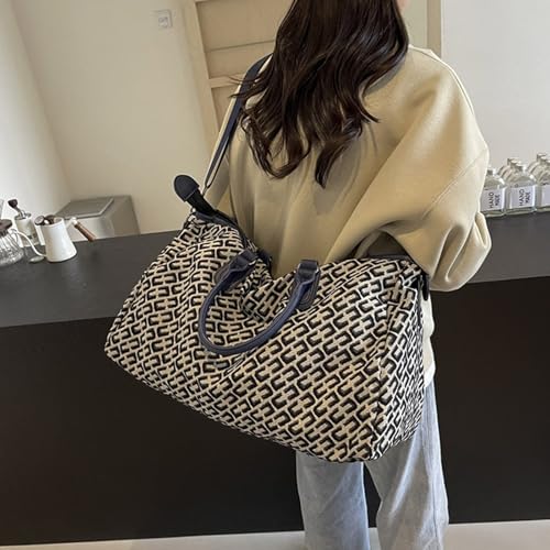 Travel Essential Duffle Bag Handbag with Zippers for Women Travel Shoulder Bag Large Carry On Hand Bag for Casual Work4