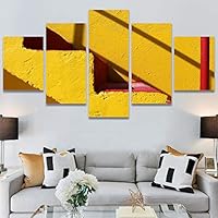 SIGNWIN 5 Panel Canvas Wall Art Solid Structures for Home Decorations Ready to Hang - 60