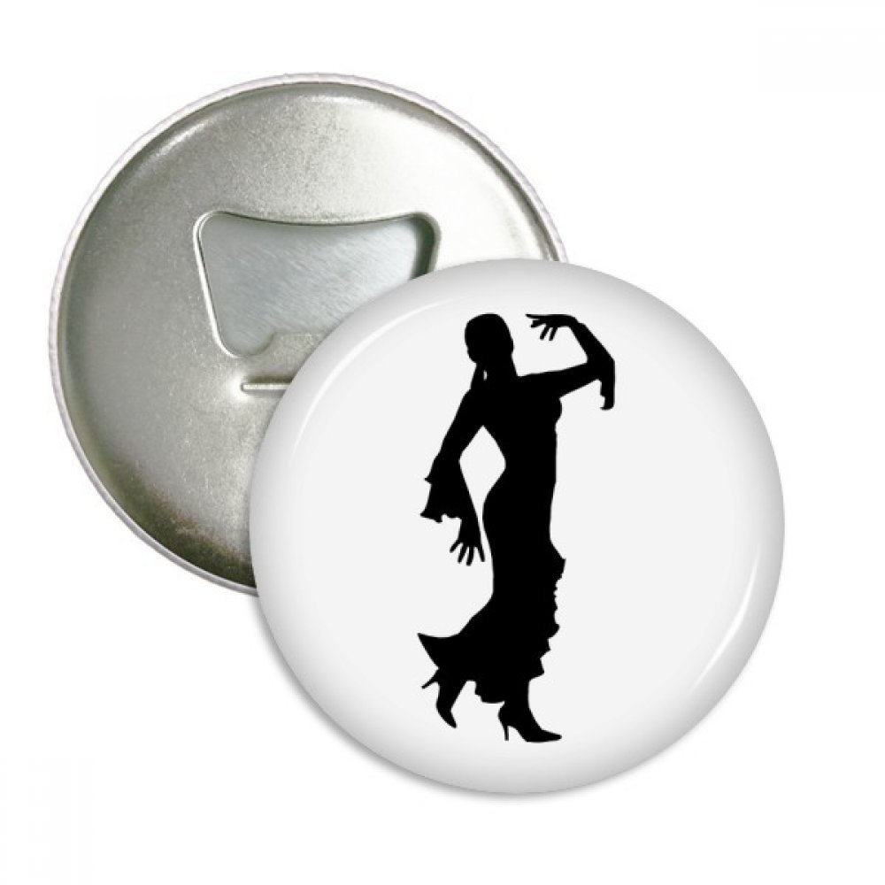 Ouvre-bouteille aimanté polyvalent et badge de danse folklorique pour frigo et vêtements