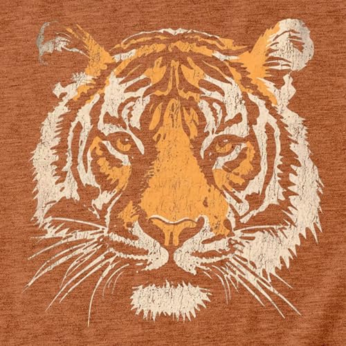 Tiger Printed T-Shirt Women Cute Animal Tiger Face Graphic Novelty Casual Comfort Crewneck Short Sleeve Tops3