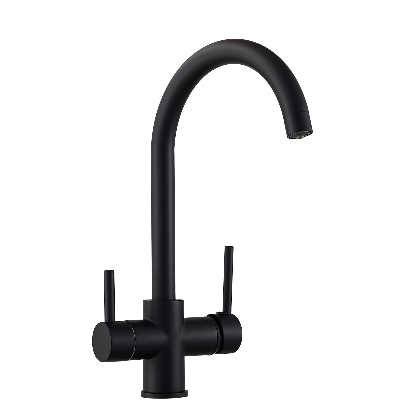 Robinet d'évier de cuisine 3 en 1 avec double sortie pour eau potable