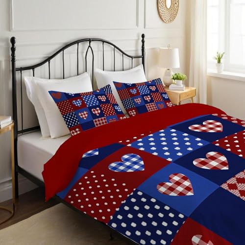 Housse de couette 200x200 rétro en microfibre douce avec fermeture éclair - 4