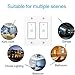 Smart Switch, Smart Light Touch Switch 2 Gang, Double Smart WiFi Light Switches, Smart Switch 2 Gang Compatible with Alexa and Google Home, Neutral Wire Needed, No hub Required (2Gang)