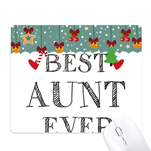 Tapis de souris Best Aunt Ever tapis de Noël antidérapant pour ordinateur