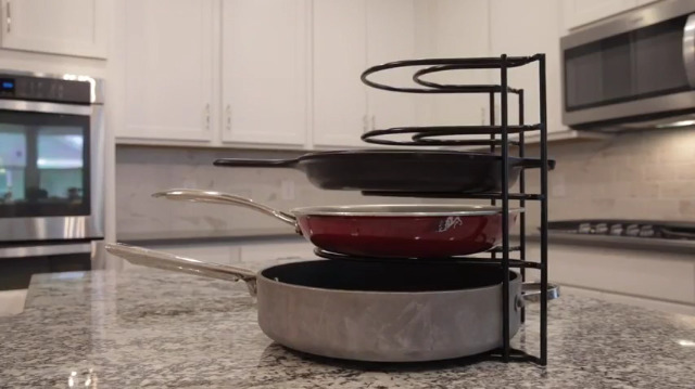 Relaxdays Supporto per onitor con 5 Ripiani Organizer, Base Rialzata