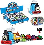 Toys Train Sets for Kids 12 PCS Easter Eggs Basket Fillers Fift for Boys Girls Model Train Track...