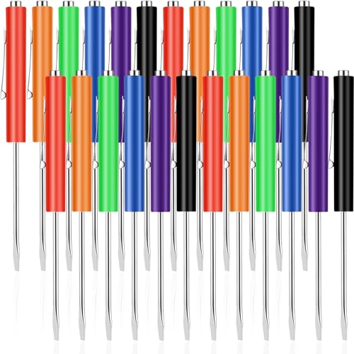 Image of 24 Pieces Pocket Screwdriver Mini Tops And magnetic pocket screwdriver with A Single Blade Head for Mechanical, Electrician (Colorful)