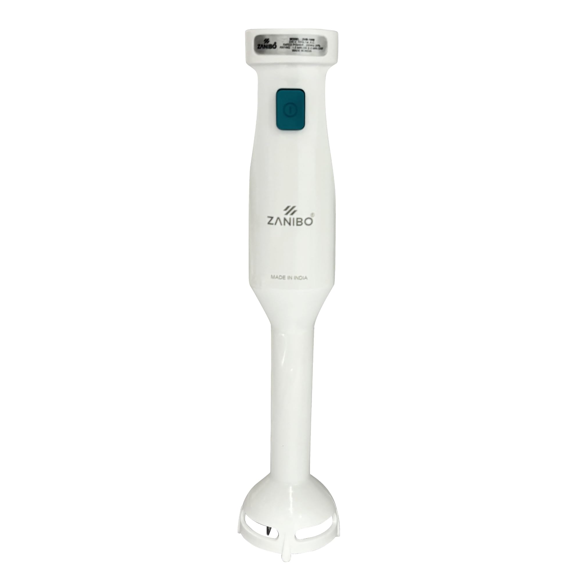 Zanibo Hand Blender Mixer 250W | Electric Hand Blender for Kitchen | 2 Speed Control Functions, Rapid Turbo Mode Technology, Low Noise,100% Copper Motors (White, ZHB_1000)-picture-16