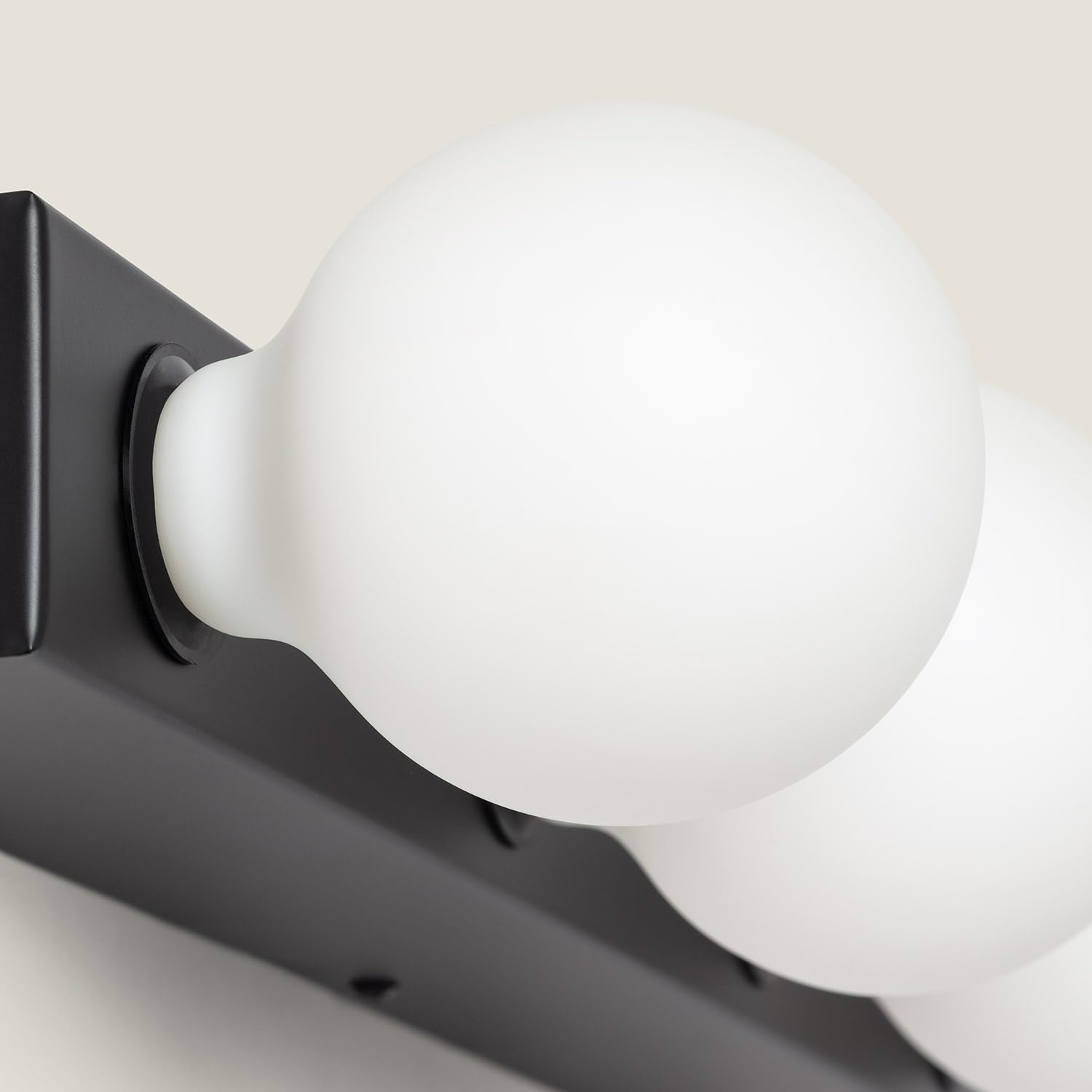 LEDKIA LIGHTING Lampe Murale Salle de Bain Métal 4 Spots Noir E27