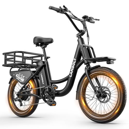Lambolt Electric Bike for Adults & Teens, 1000W Peak, 48V15Ah, 24 MPH Ebike