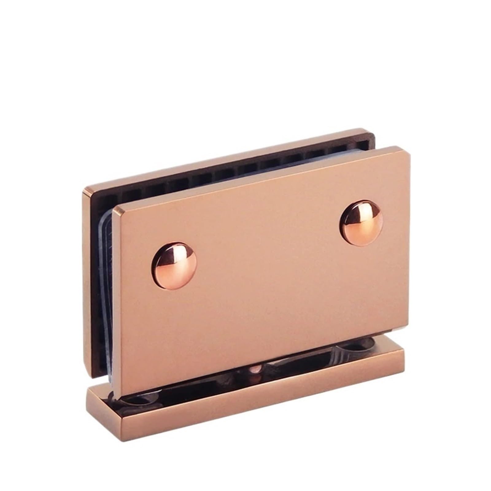 Cuscinetto a sfere con gola profonda in acciaio al Cerniera girevole for porta in vetro, rotazione a 360 gradi, cerniera for doccia pressofusa SS304, cerniera superiore e inferiore for vetrina(Rose go