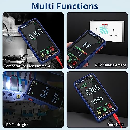 ALLmeter Digital Multimeter 6000 Zählungen Strommessgerät mit Farbbildschirm CAT II 1000V CAT III...