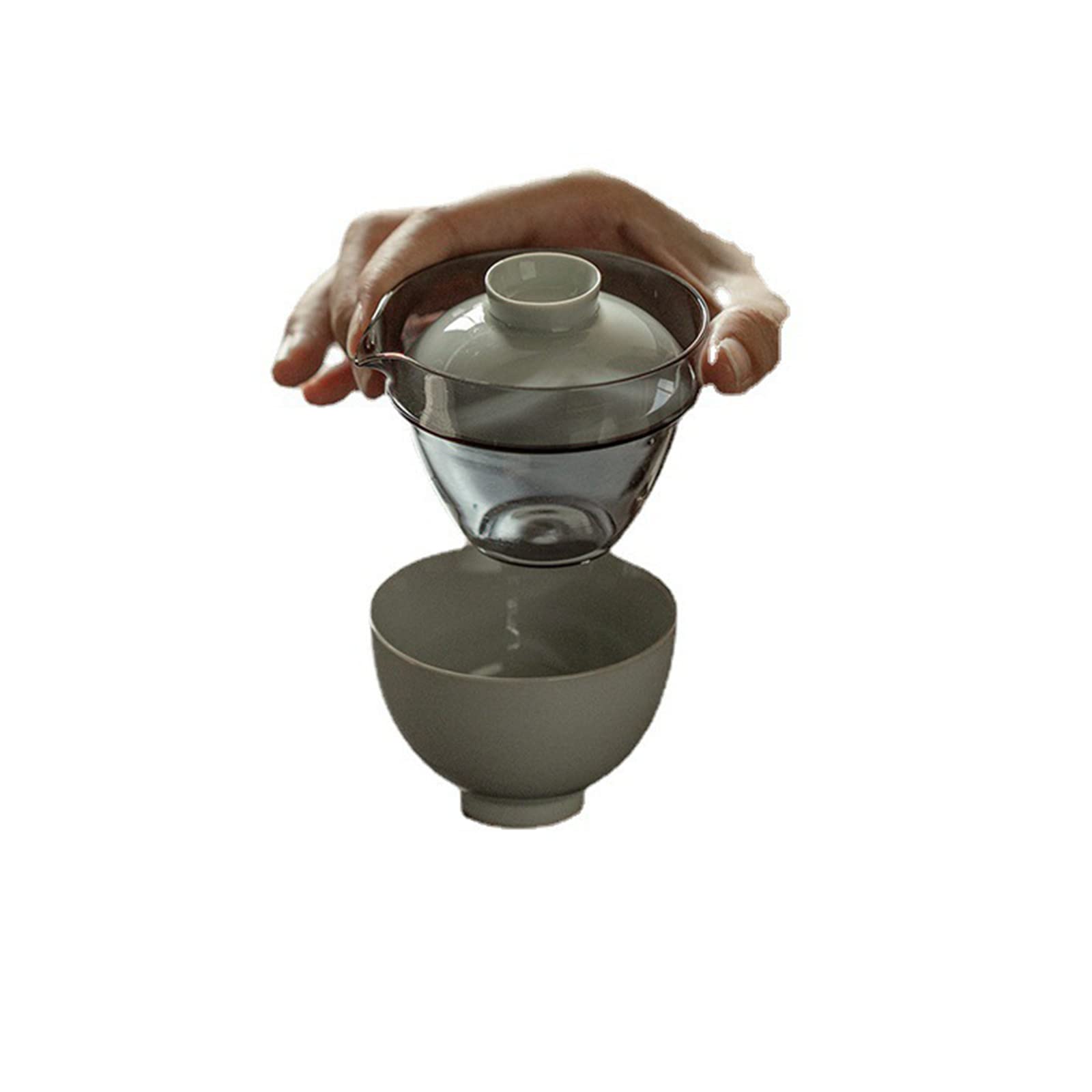 Juego de tetera de cerámica de viaje, juego de té chino Kung Fu con infusor de té, 1 tetera y 1 taza de té con una bolsa de viaje portátil, C