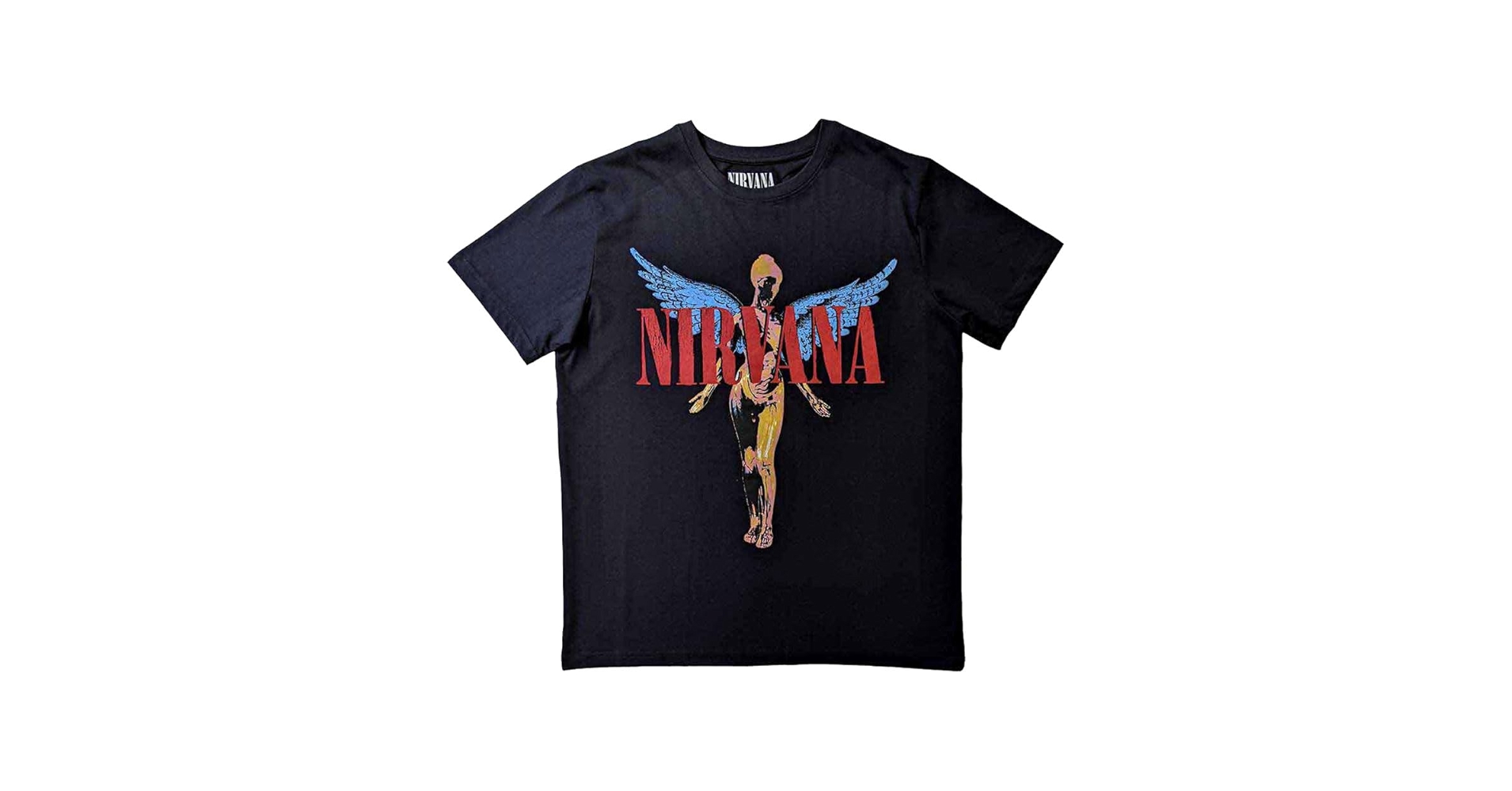 トップス NIRVANA in utero T-shirt fade black NIRVANA in utero T-shirt fade black