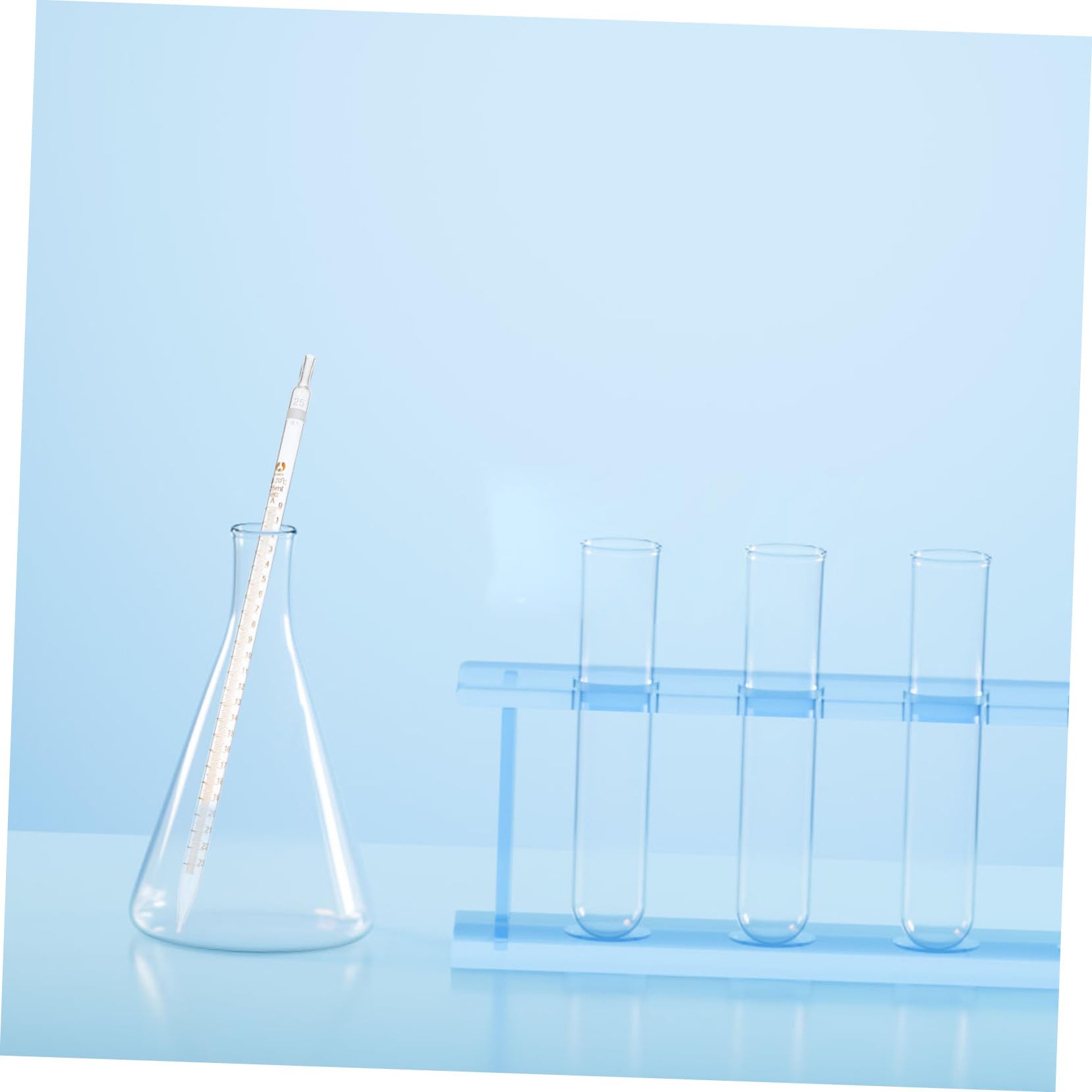 Alipis 20 Pipetas de Vidrio con Escalas para Medición Precisa y Visualización Clara, Suministros de Laboratorio