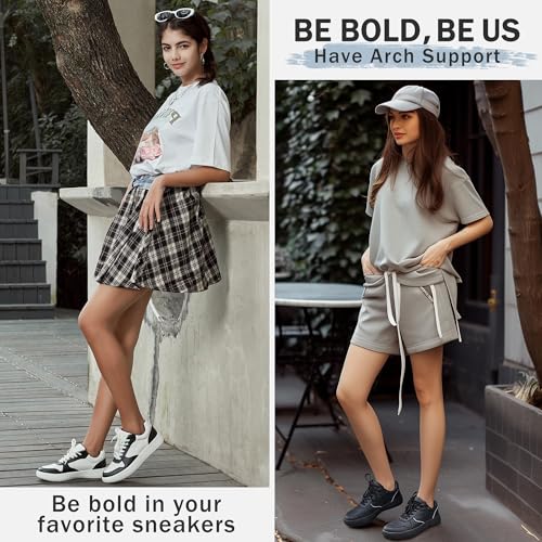 Vepose Women's Fashion Sneakers, Lace up Casual Sneakers with Arch Support, 8001 - Tennis Walking Dress Shoes for Lady2