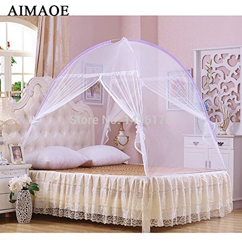 Generic Black, 1.5m (5 feet) bed Outdoor camping yurt nets and anti