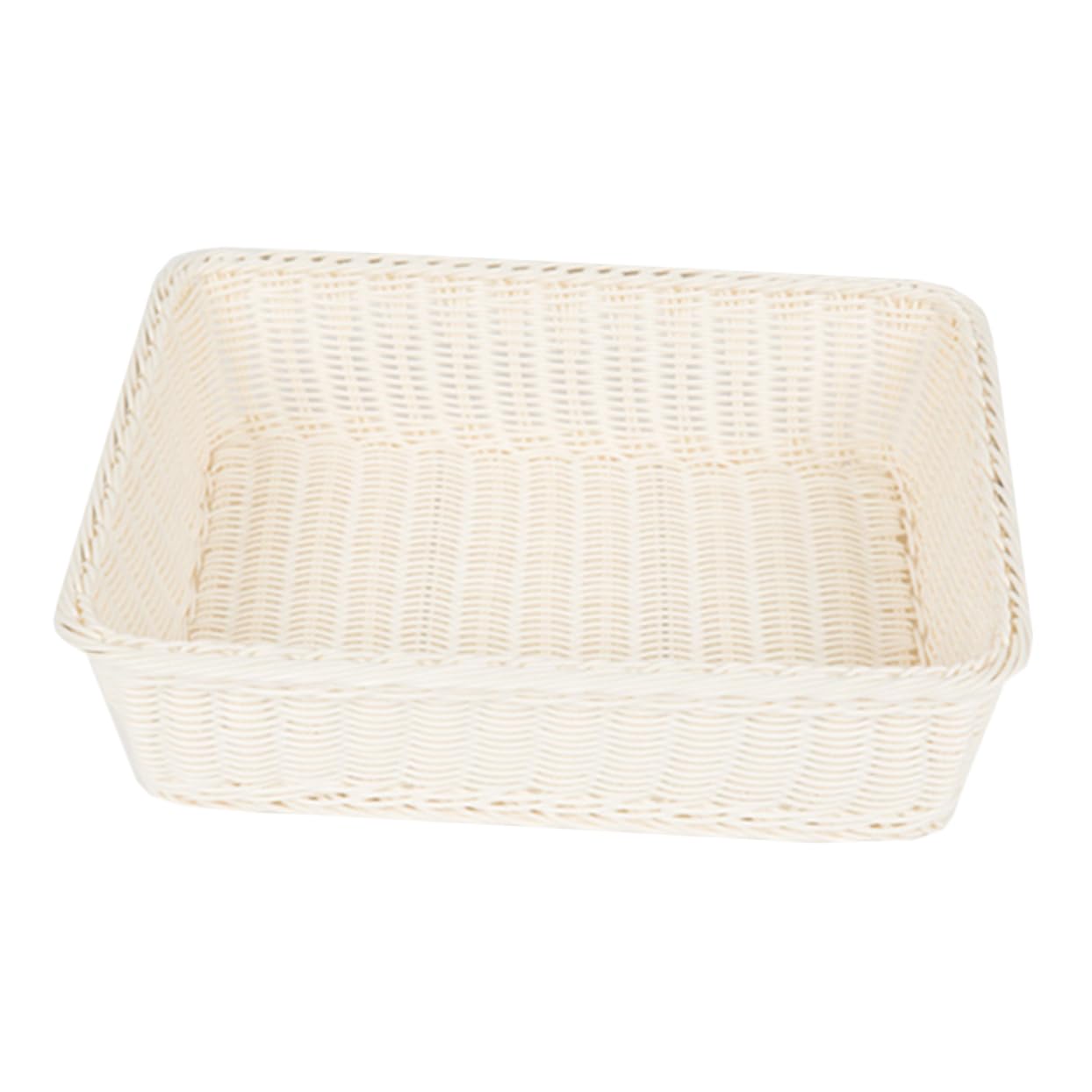1pc Food Storage Basket Silverware Fruit Tray Vintage Tray Bread Serving Tray Round Wicker Tray Shallow Basket Rattan Woven Basket Bread Basket Bread Storage Basket Pp re-usable NAMOARLY