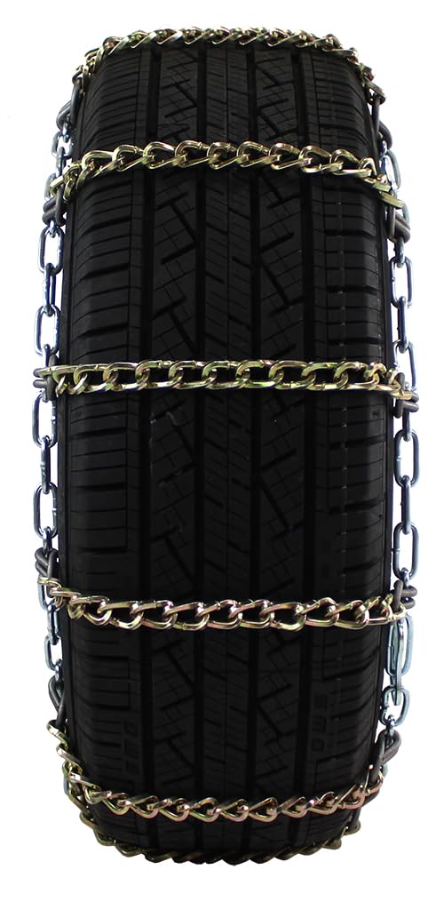 Quality Chain Light Truck Twisted Square Link Alloy Cam-Style Tire Chains - Single Mount (2121SLCTWIST)