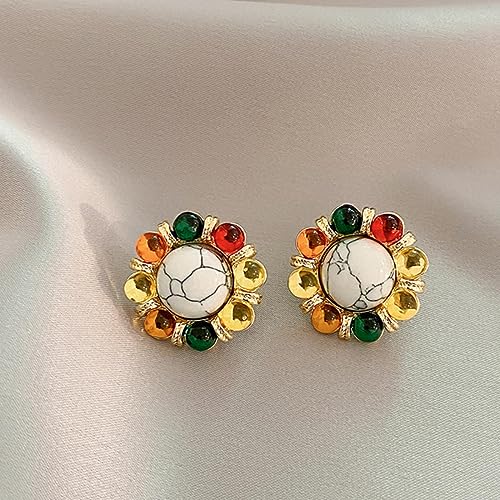 Boucles d'oreilles géométriques en verre : l'élégance du style de luxe vintage - 6