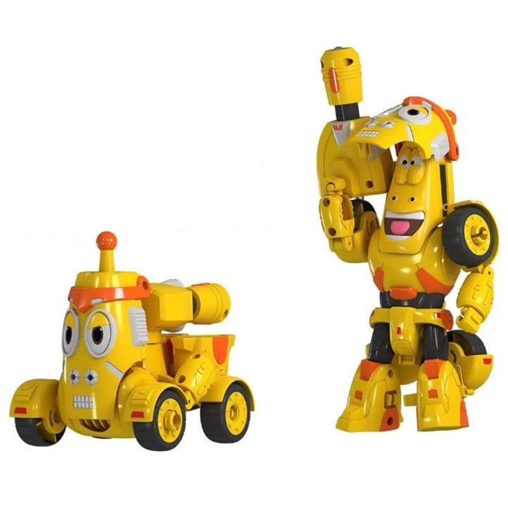Amazon.co.jp: 黄色の変形玩具コミカルなLarva変形ロボット
