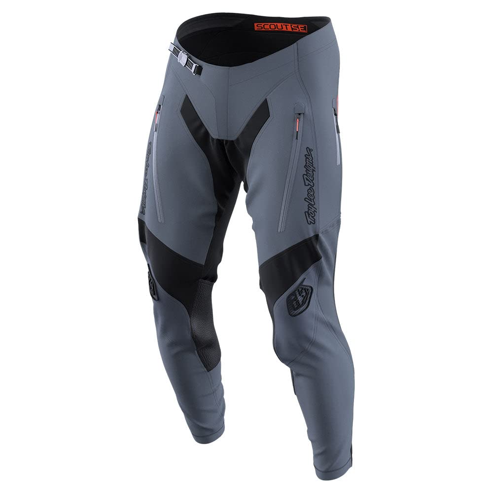 Troy Lee Designs Offroad Motocross Dirt Bike ATV Motorcycle Powersports Racing Pants for Men, Scout SE (Gray/Black, 32)