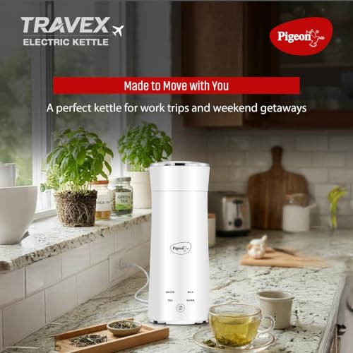 Image of Pigeon Travex Electric Kettle, 300ml, Compact & Portable, White