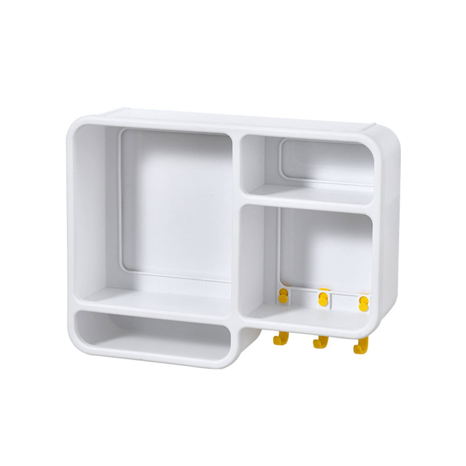 wanshi Bathroom Shower Caddy Wall Mount Waterproof Damage Free Shower Caddies for Sponge Beauty Lipsticks Face Wash