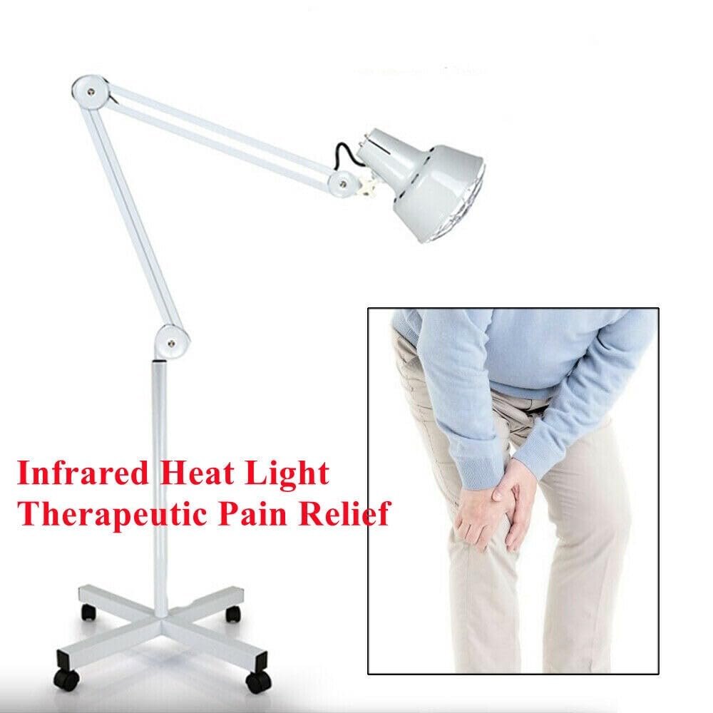 Lampada a infrarossi, 275 W, per terapia della luce rossa, per la terapia del dolore, 4 ruote, altezza regolabile per la casa e il salone
