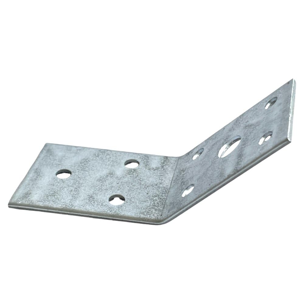 Conector de ángulo de 2,5 mm – 300 unidades de conectores de madera de metal 50 x 50 x 35 mm – Ángulo de metal 135 grados conector pequeño – Ángulo de montaje ángulo de construcción