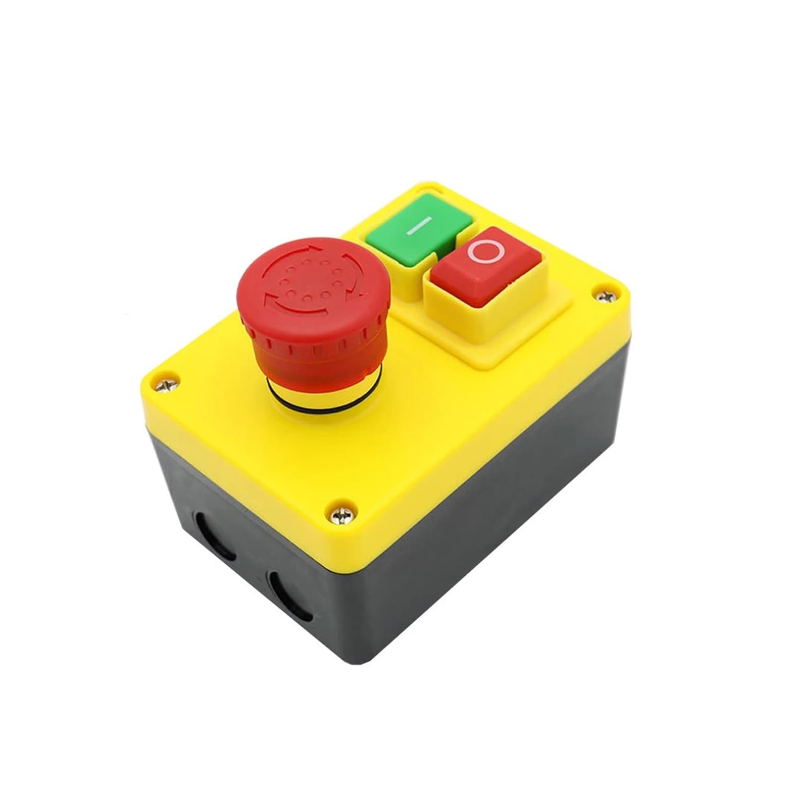 AARTERZZA Emergency Stop Switch KJD17D-2 Electromagnetic Switch ON Off Push Button Switches with Emergency Stop of Mounting Boxes AC 250V 16A