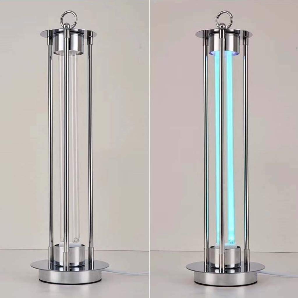 TJH Luz germicida de 36 vatios con Base, desinfección portátil con lámpara Ultravioleta con ozono Uvc Quite la Alfombra, Olor del Armario, Aire Limpio