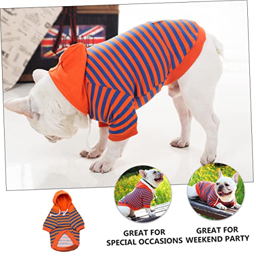 Pull à rayures pour chiens en coton respirant et costume adorable de marque BESPORTBLE