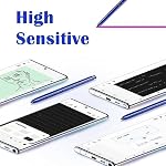 2 Pcs Galaxy Note 10 Stylus Pen Replacement for Samsung Galaxy Note 10 Note 10 Plus Note 10+ 5G Touch S Pen withoutBluetooth(Aura Glow Silver)