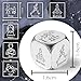 UNICRAFTALE Self Care Relief Gifts 1Set Stainless Steel Decision Dice with Gifts Box Stress Relief Gifts Relief Items Meditation Yoga Gifts Mental Health Gifts Retirement Gifts for Women Men
