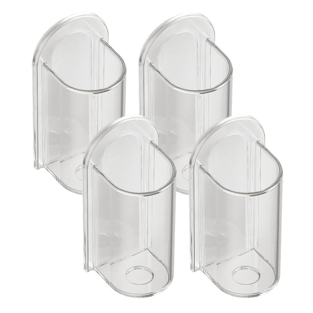 CTRLZS Electric Toothbrush Holders Punch-Free Wall-Mounted Toothbrush Rack Wall Mounted Tooth Brushing Holder for Bathroom