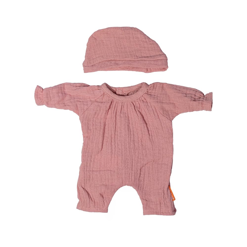 Miniland Clothes for 12 5/8 inches Doll | Clothing Accessory for Dolls | Pajama with Hat (Pink)