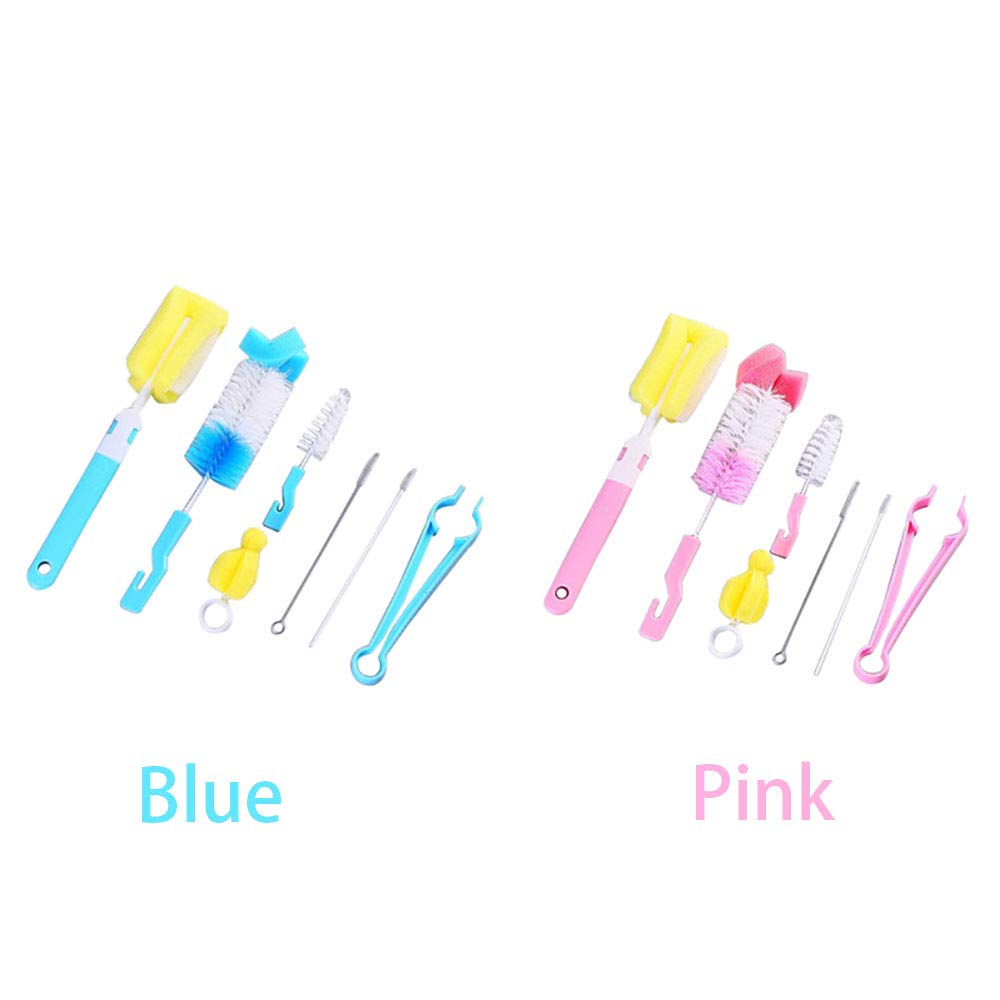 Set di 10 pennelli per la pulizia della cannuccia, con manico in acciaio inox, extra lungo, 25,4 cm, per bicchiere, bottiglie d'acqua e tubi