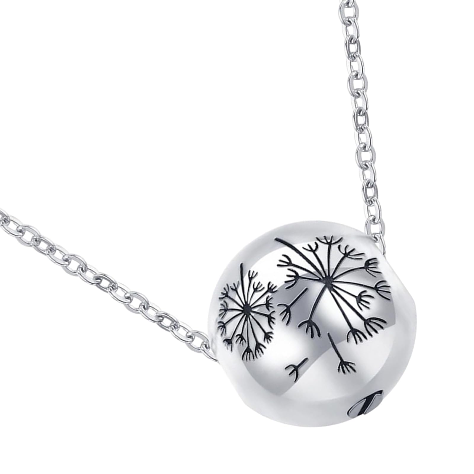 NEWFT Pet Ashes Necklace Locket Necklace for Animal Pet Mom Locket for Ashes/Hair Dandelions Necklace for Ashes/Hair