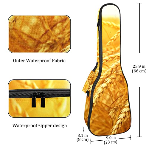 Housse pour ukulélé – Grain d’oreille jaune d’automne – Rembourrage épais en éponge de 10 mm – 53,3 cm – Avec sangles… - Les Beatles, Paul McCartney, John Lennon, RIngo Starr, George Harrison Housse pour ukulélé - Grain d'oreille jaune d'automne - Rembourrage épais en éponge de 10 mm - 53,3 cm - Avec sangles… – Image 5