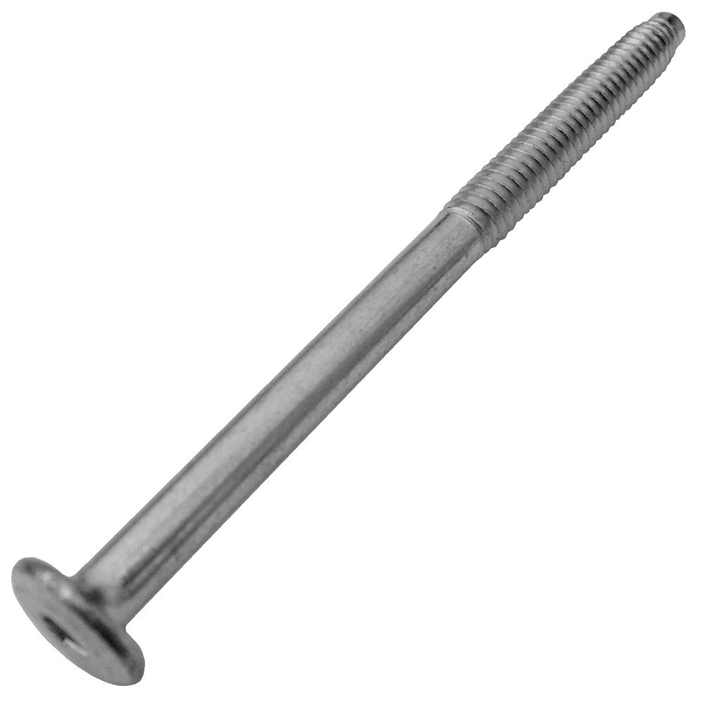 JCB Low-Profile Bolts Zinc-Plated 1/4-20 90mm(~3.54") Length 13mm-Hex-Head CNC, Package of 12