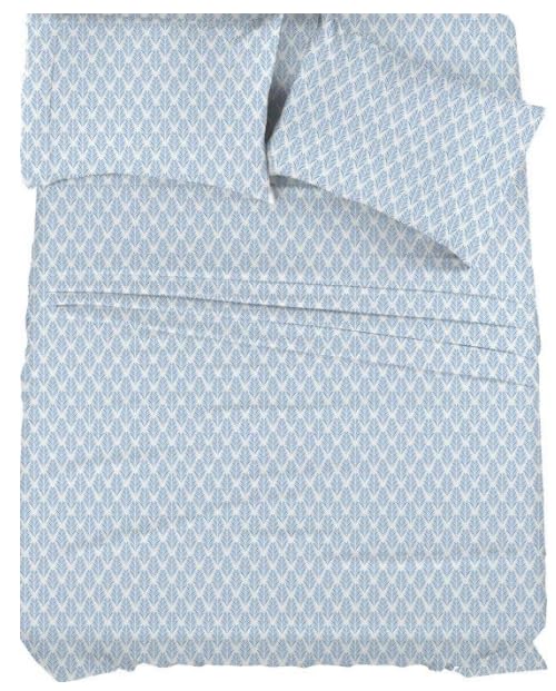 Image of Utopia Bedding King Sheet Set, Soft Microfiber 4 Piece Bed Sheets with 15 inch Deep Pocket - Easy Care Brushed Microfiber (Quatrefoil - Navy)