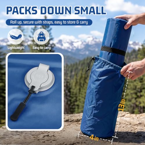 Image of Double Sleeping Pad for Camping, 2 Person Air Mattress