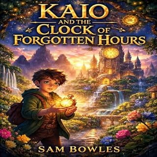 Diseño de la portada del título Kaio and the Clock of Forgotten Hours