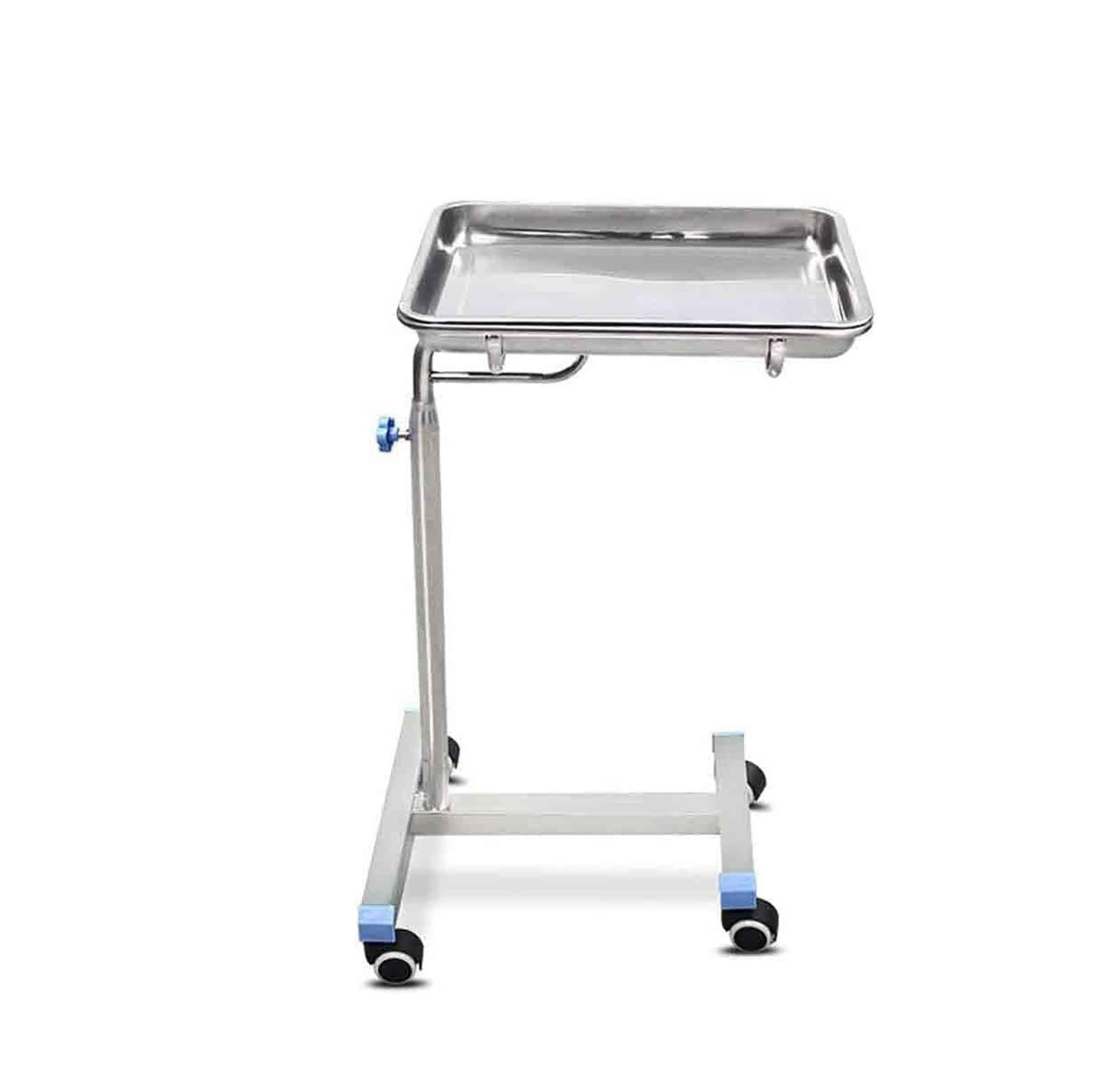 Vassoio mobile, Carrello staccabile in acciaio inox con ruote regolabile in altezza, Doctor Spa Salon Service Procedura Attrezzature Chirurgiche,,